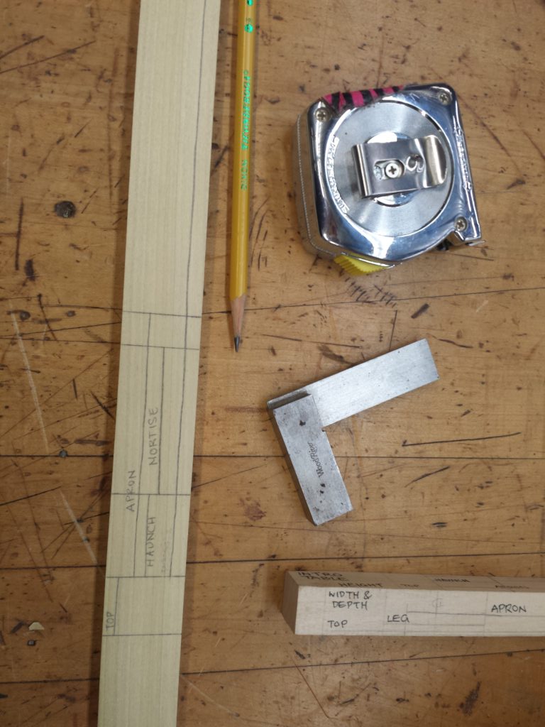 story stick and measuring tools